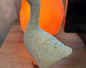 Bedazzled 7” Desk Goose | Customizable | Rhinestone