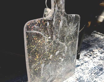 Custom Glitter Acrylic Charcuterie Board | Sparkling Cutting Board