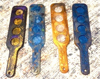 Handmade 4 Shot Glass Holder, Party Barware with Shot Glasses