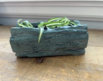 5” Tree trunk Pattern Flower Pot | Customizable