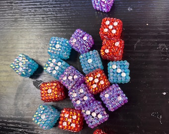 Bedazzled dice and cup | Custom Colors | Yatzhee