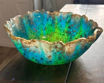 10" Neon Acrylic Serving Bowl - One of a Kind