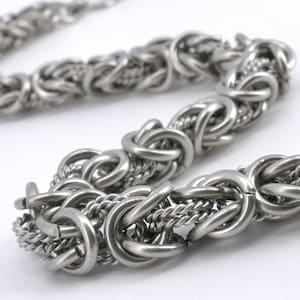 Filigree Chainmaille Byzantine Surgical Steel Bracelet