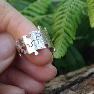 Puzzle Ring Handcrafted Sterling Silver Ring image 7