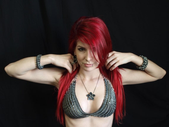 Chainmaille Bra Stretchy Adjustable Bra Made of Stainless Steel