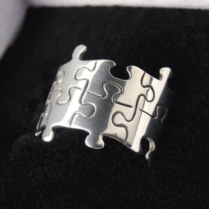 Puzzle Ring Handcrafted Sterling Silver Ring image 6