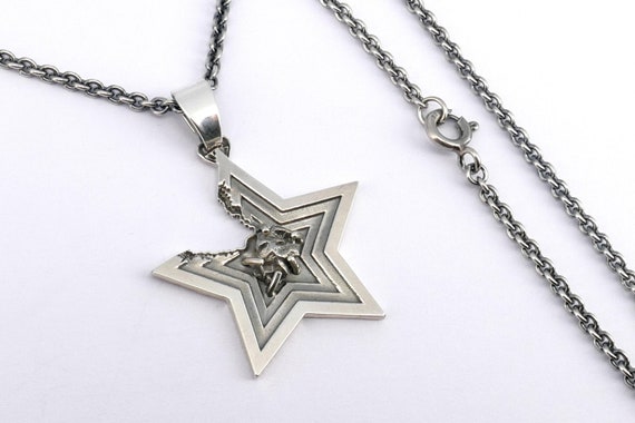 Silver Fallen Star Meteorite pendant