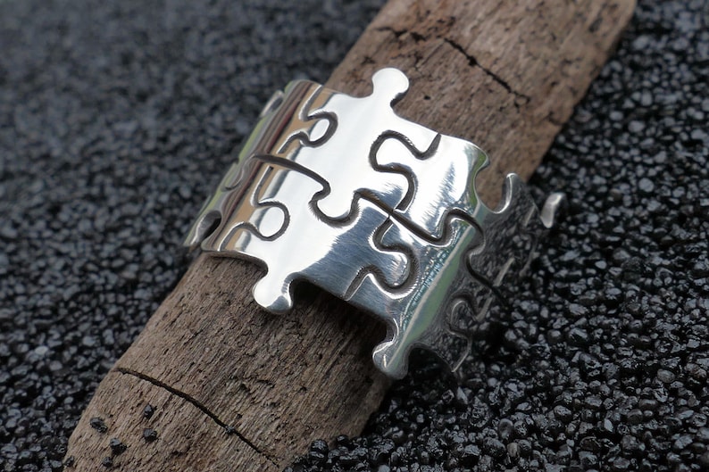 Puzzle Ring Handcrafted Sterling Silver Ring image 3