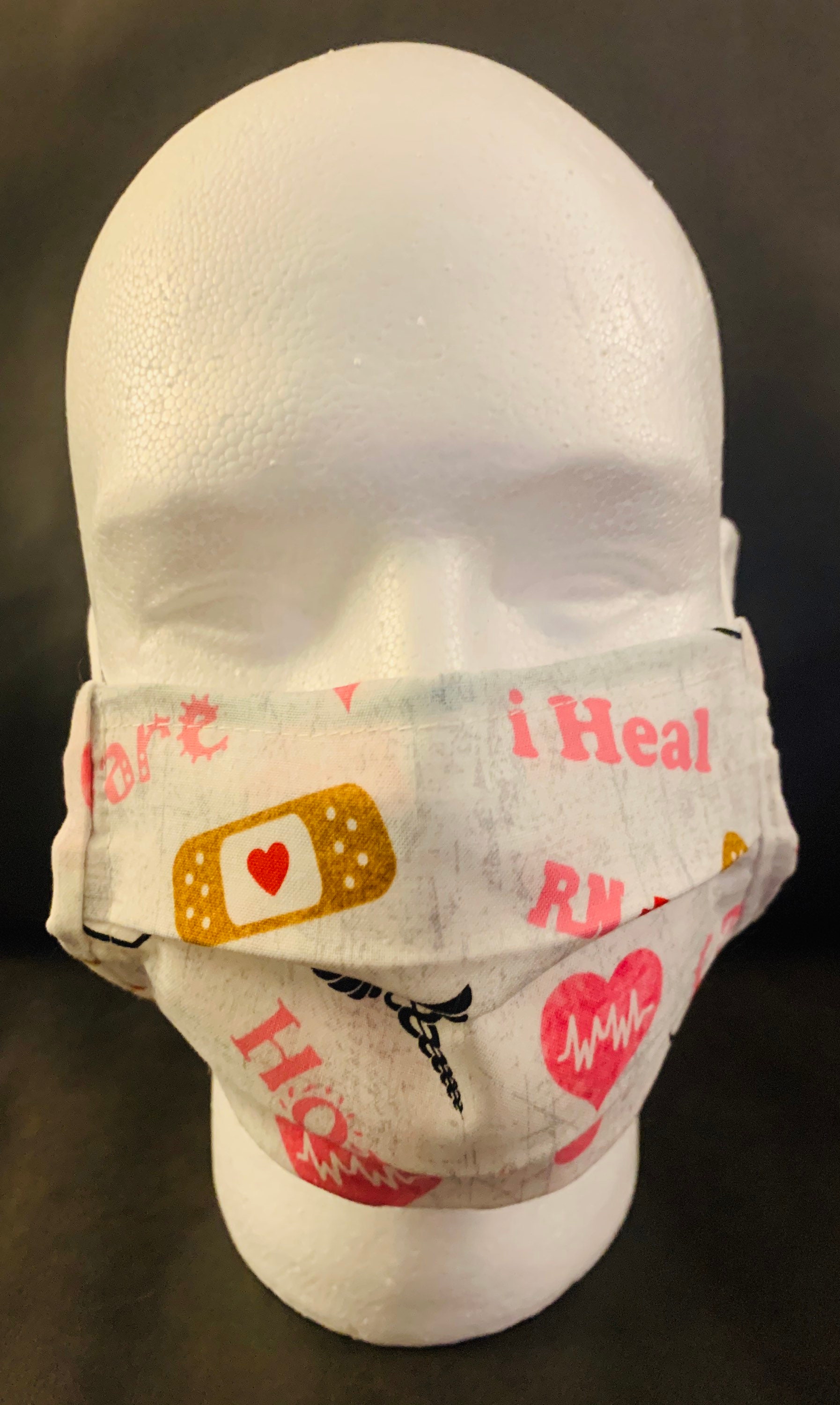 Nurse RN Adult Cloth Face Mask With Filter Set of 2 Etsy UK