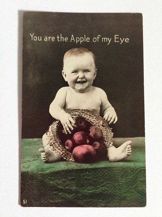 Adorable You are the Apple of my Eye Vintage Etsy Adorable You are the Apple of my Eye Vintage Etsy