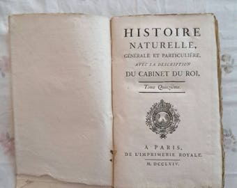 Book ' Histoire Naturelle ' century ' 700