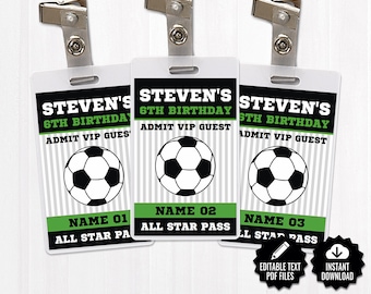 vip pass template etsy