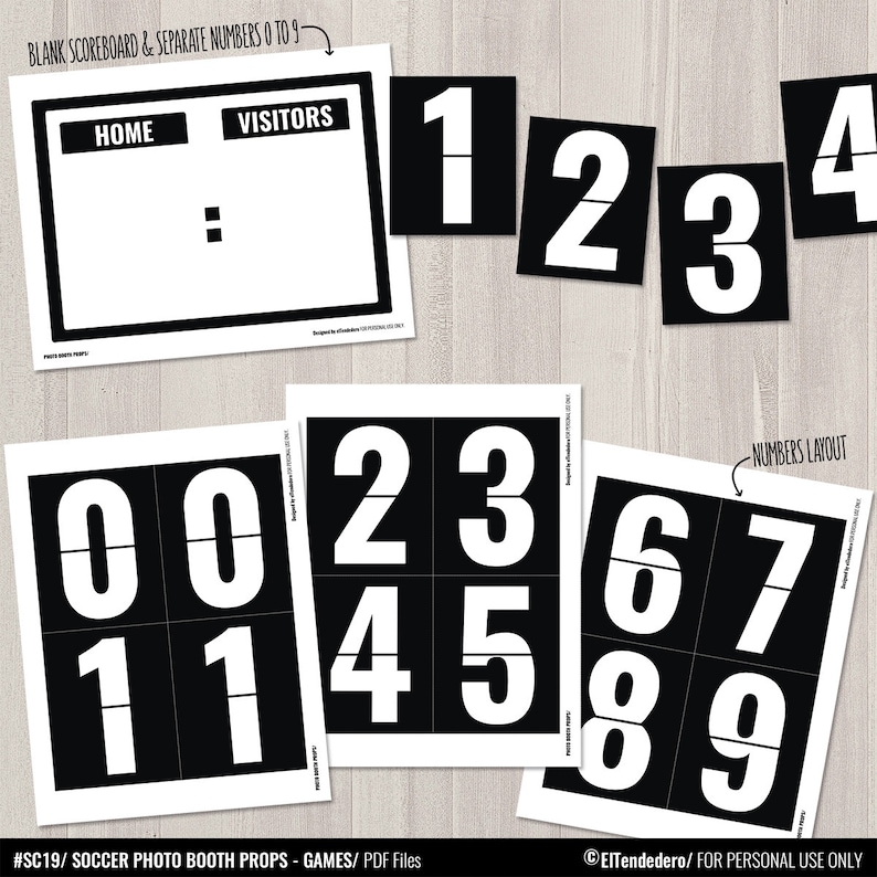 Soccer Photo Booth Props Package. Soccer Match Accessories. Etsy