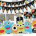 Little Monster Birthday Decorations Package. Printable Kids Birthday ...