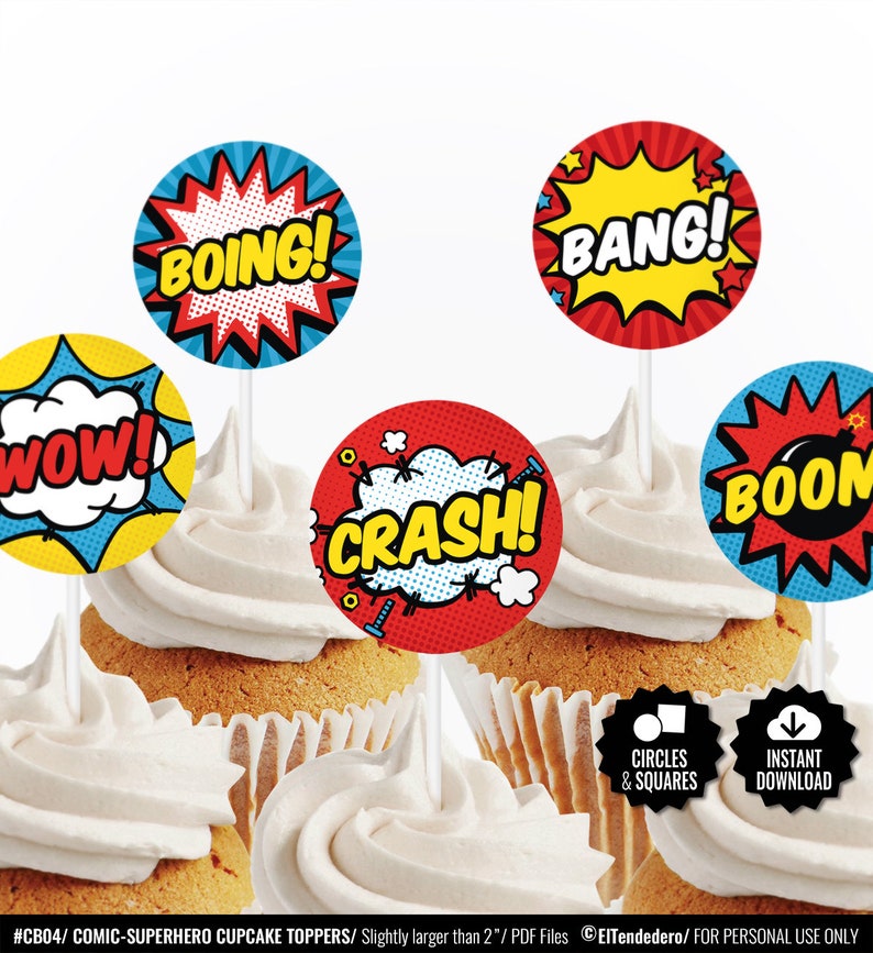 Superhero Cupcake Toppers. Printable Cupcake Decor. Dessert Toppers. Comedian E book Toppers. Superheroes Topic Birthday - Child Shower Decoration graphic about Superhero Cupcake Toppers Printable identified as Superhero Cupcake Toppers. Printable Cupcake Decor. Dessert Toppers. Comedian Guide Toppers. Superheroes Topic Birthday - Little one Shower Decoration