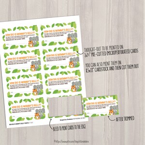 Safari Baby Shower Games Package Printable Game Cards Funny Baby Games Gender Neutral Jungle Theme Baby Shower Activities image 5