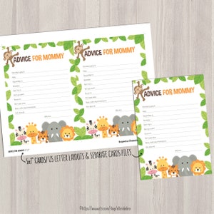 Safari Baby Shower Games Package Printable Game Cards Funny Baby Games Gender Neutral Jungle Theme Baby Shower Activities image 7