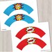 Superhero Cupcake Wrappers. Printable Cupcake Wraps. Gender Neutral ...