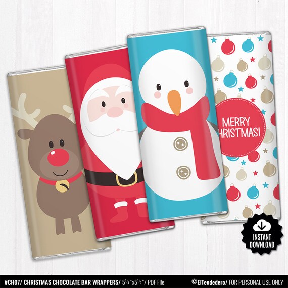 Stickers Printable Kids Candy Wraps Digital Party Favor Large Candy Bar ...