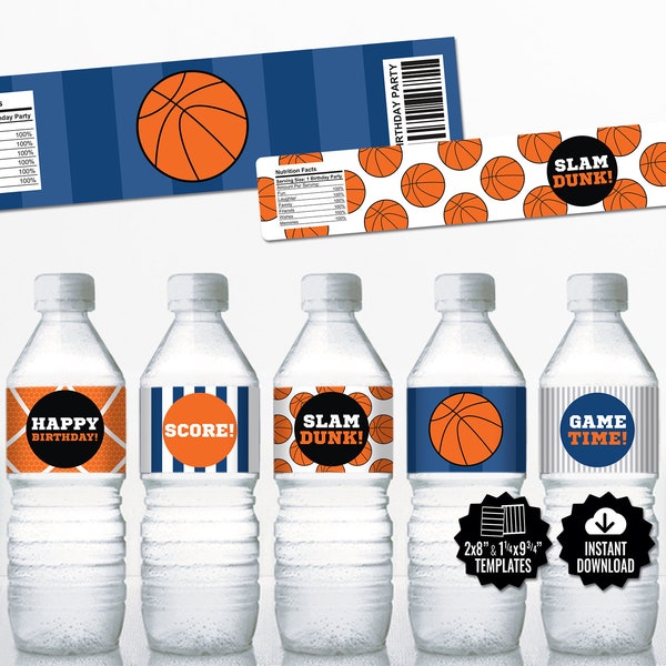 Basketball Water Bottle - Etsy