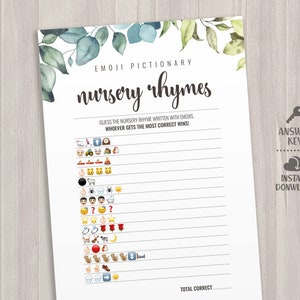 Jeu Baby Shower - Cartes imprimables.