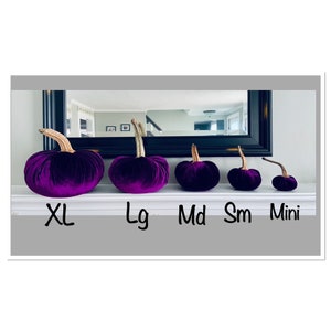 1 Extra Large Silk Velvet Pumpkin- Made to order**