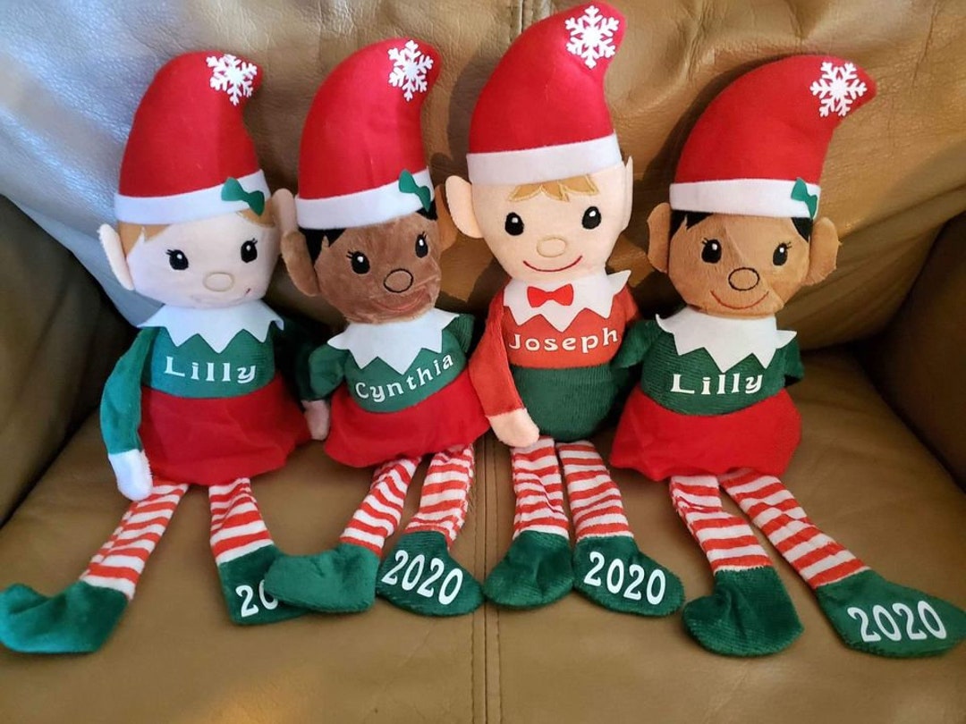 Personalized Christmas Plush Stuffie Elves - Etsy