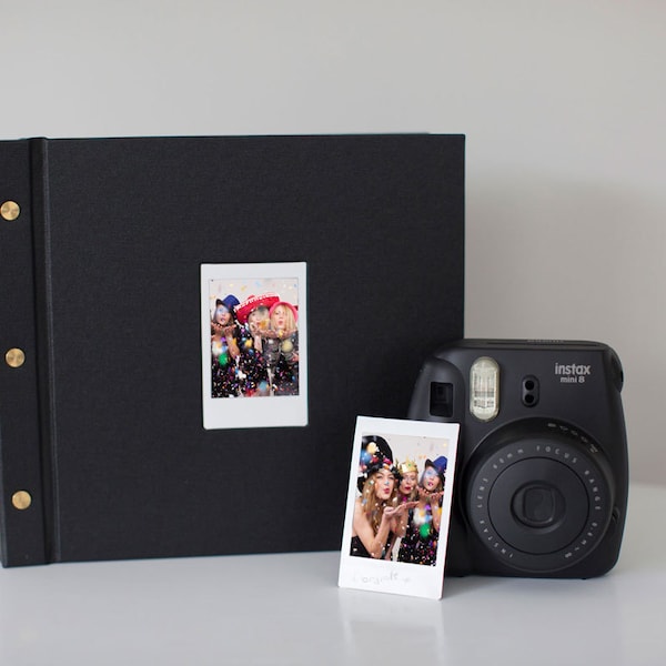 Instant Photo Guest Book - Wedding Album - Sign In Book - Instax Photo Guest Book - Wedding Guestbook - Hand Bound Book - Photo Booth Album