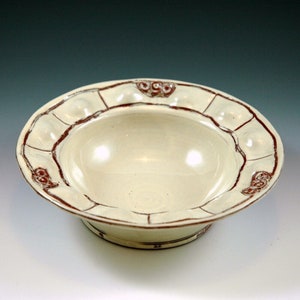 Hand trown pottery small bowl vanilla colored. Perfect for teacher gift. image 1