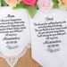Gift Set of Embroidered Wedding Handkerchiefs for Mother -Father of the Bride Handkerchief-Personalized Wedding Gift for Parents Custom Gift 