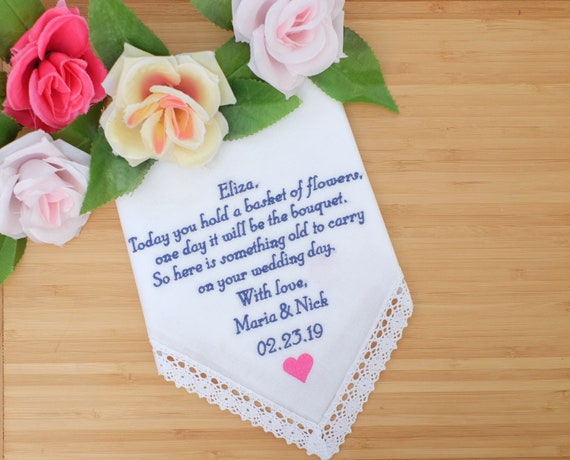 flower girl handkerchief