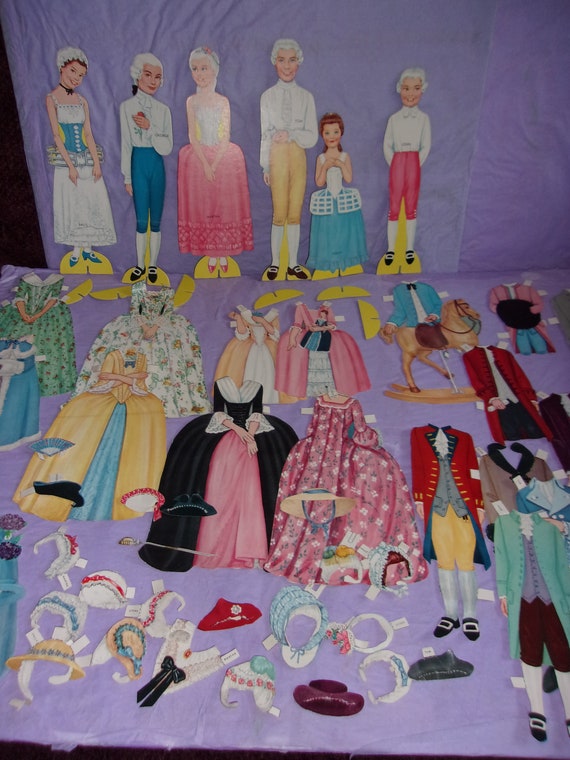 colonial paper dolls