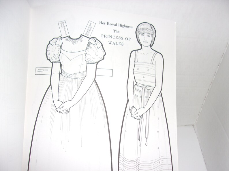 Royal Family Paper Dolls / Coloring Book. Queen Elizabeth Etsy