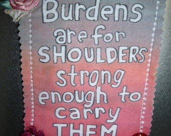 Gone With The Wind Fabric Magnet – Rhett Butler Quote, Embellished