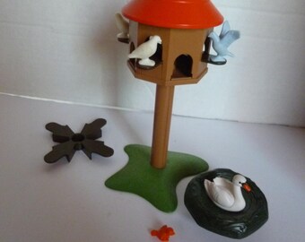 Playmobil Dovecote Pigeon Loft, Swan Nest, Birds; Vintage Collectible Toy; For Bird Lover;  Playmobil #7027