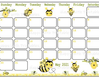 May Calendar Etsy may calendar etsy