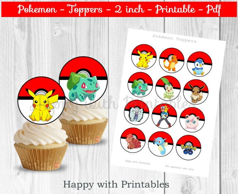 Pokemon cupcake Toppers - Pokemon toppers - Pikachu toppers - Pokemon 2 inch - 2 inch Toppers - Pokemon social gathering - Pokémon Transfer cake toppers graphic regarding Pokemon Cupcake Toppers Printable identify Pokemon cupcake Toppers - Pokemon toppers - Pikachu toppers - Pokemon 2 inch - 2 inch Toppers - Pokemon occasion - Pokémon Move cake toppers