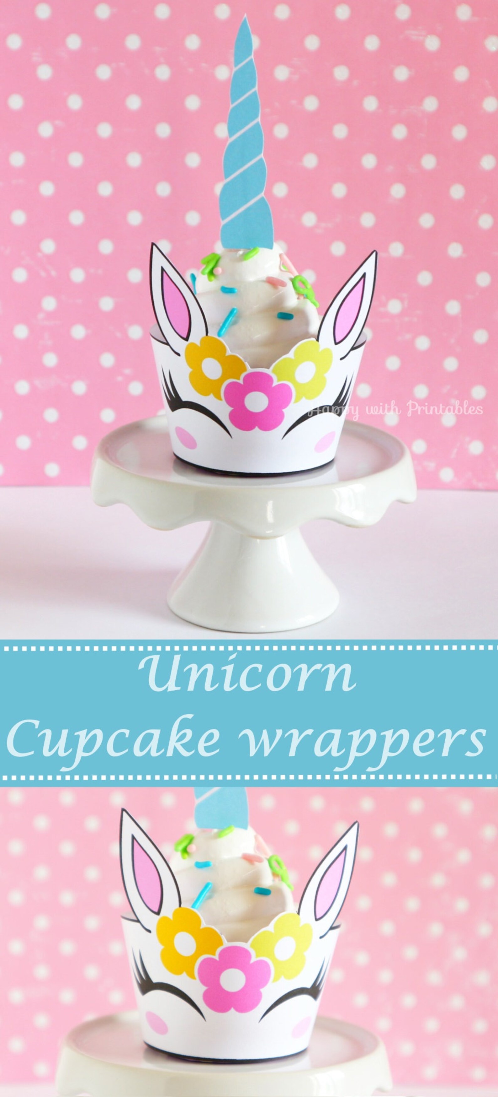 Unicorn Cupcake wrappers Unicorn wrappers Unicorn Cupcakes Etsy
