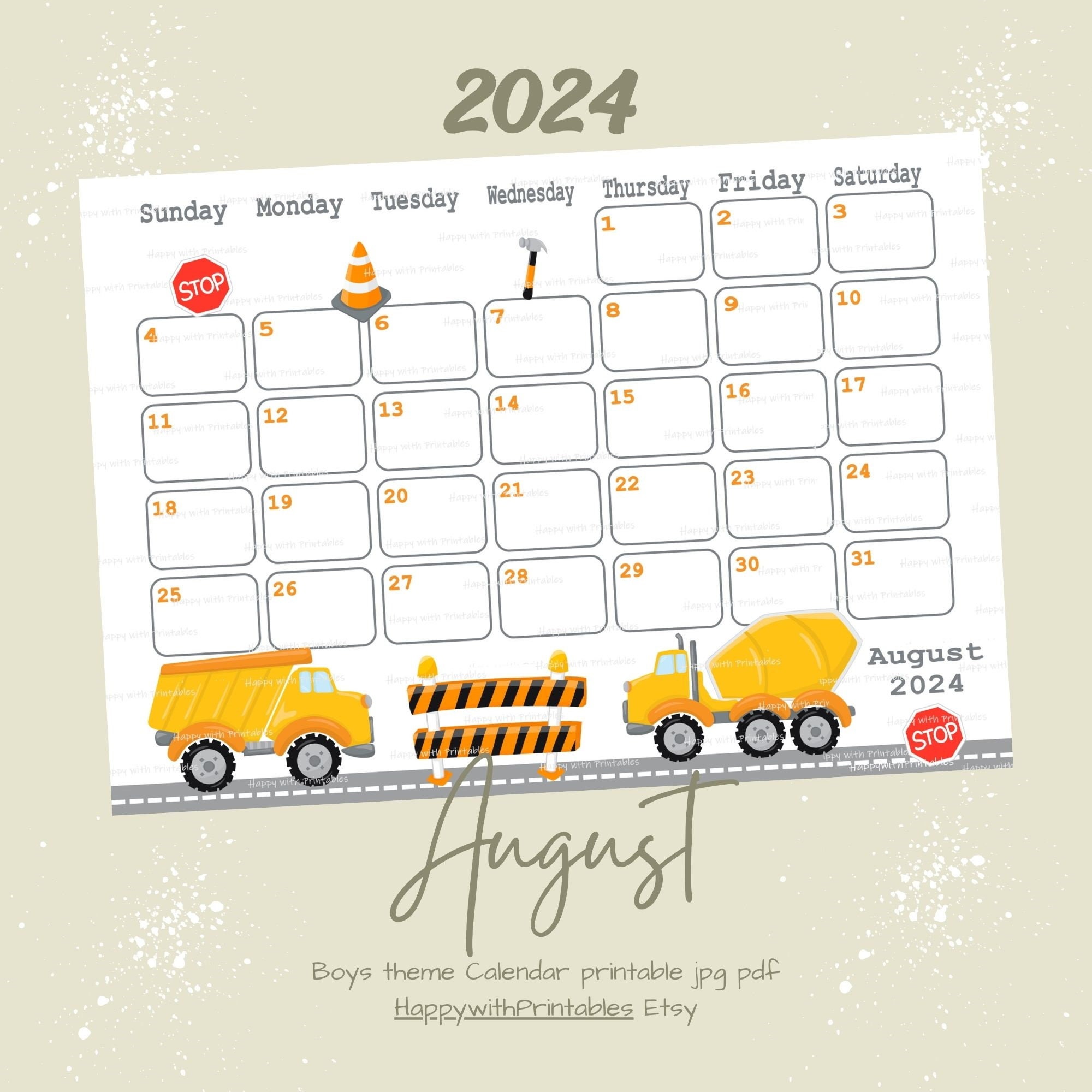 august-calendar-printable-2024-august-planner-kids-planner-construction-theme-planner-boys-summer-monthly-printable-pdf-jpg-etsy