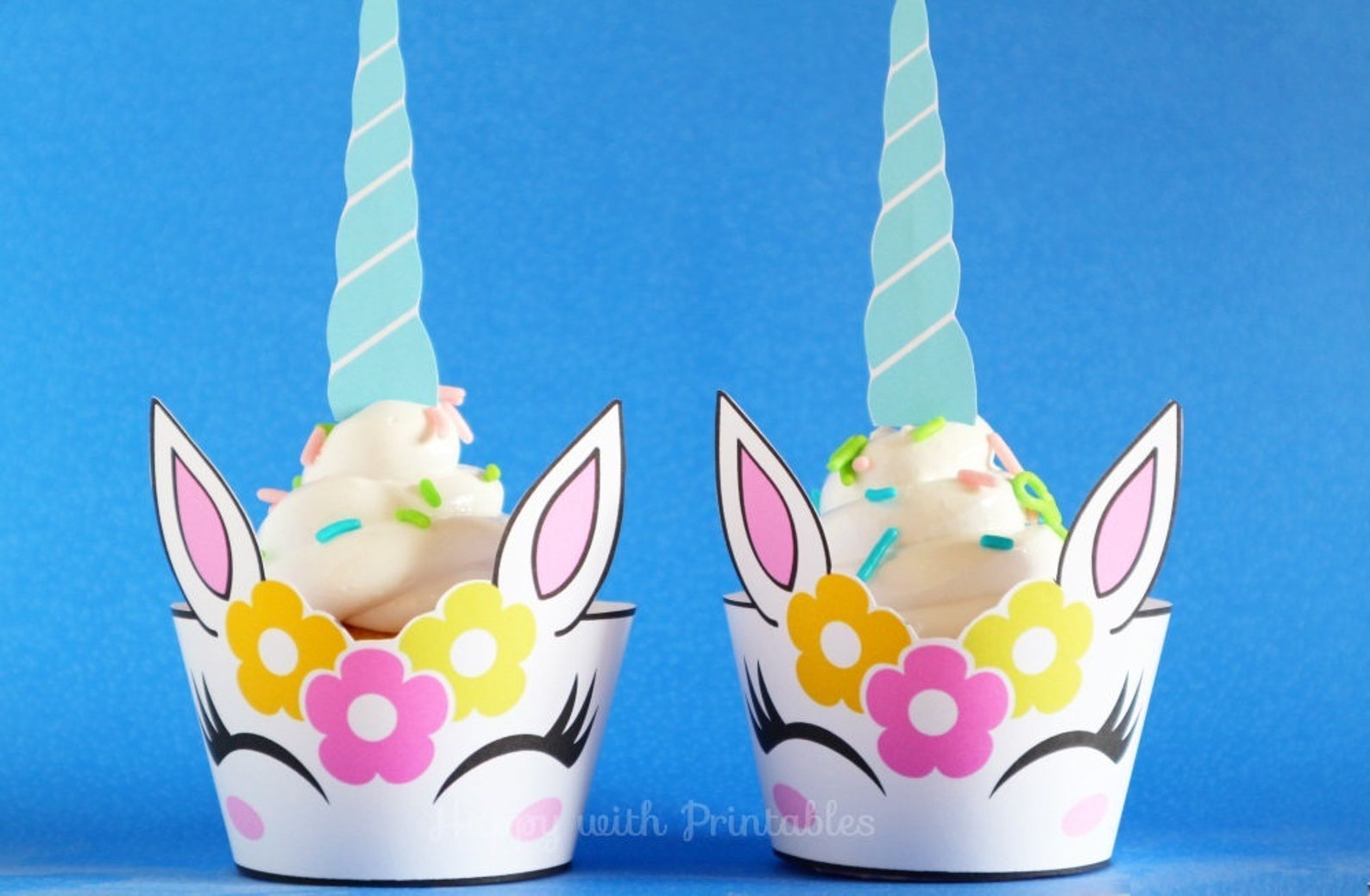 Unicorn Cupcake wrappers Unicorn wrappers Unicorn Cupcakes Etsy
