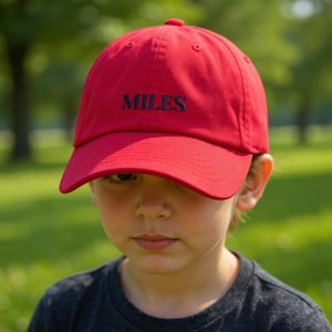 Personalized Kids Baseball Cap, Embroidered Monogram Hat for Children, Custom Gift for Boys or Girls, Gifts for Teams