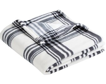 Personalized Embroidered Plush Blanket: Monogram Dorm Decor