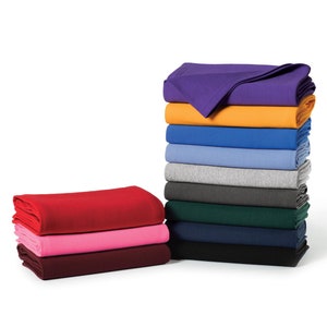 Personalized Monogram Fleece Sweatshirt Blanket for College Students Dorm Room Decor
