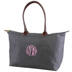 Personalized Monogram Overnight Tote Bag - Custom Bridesmaid Gift - Weekender for Women