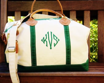 Monogrammed Weekender Bag - Personalized Travel Bag