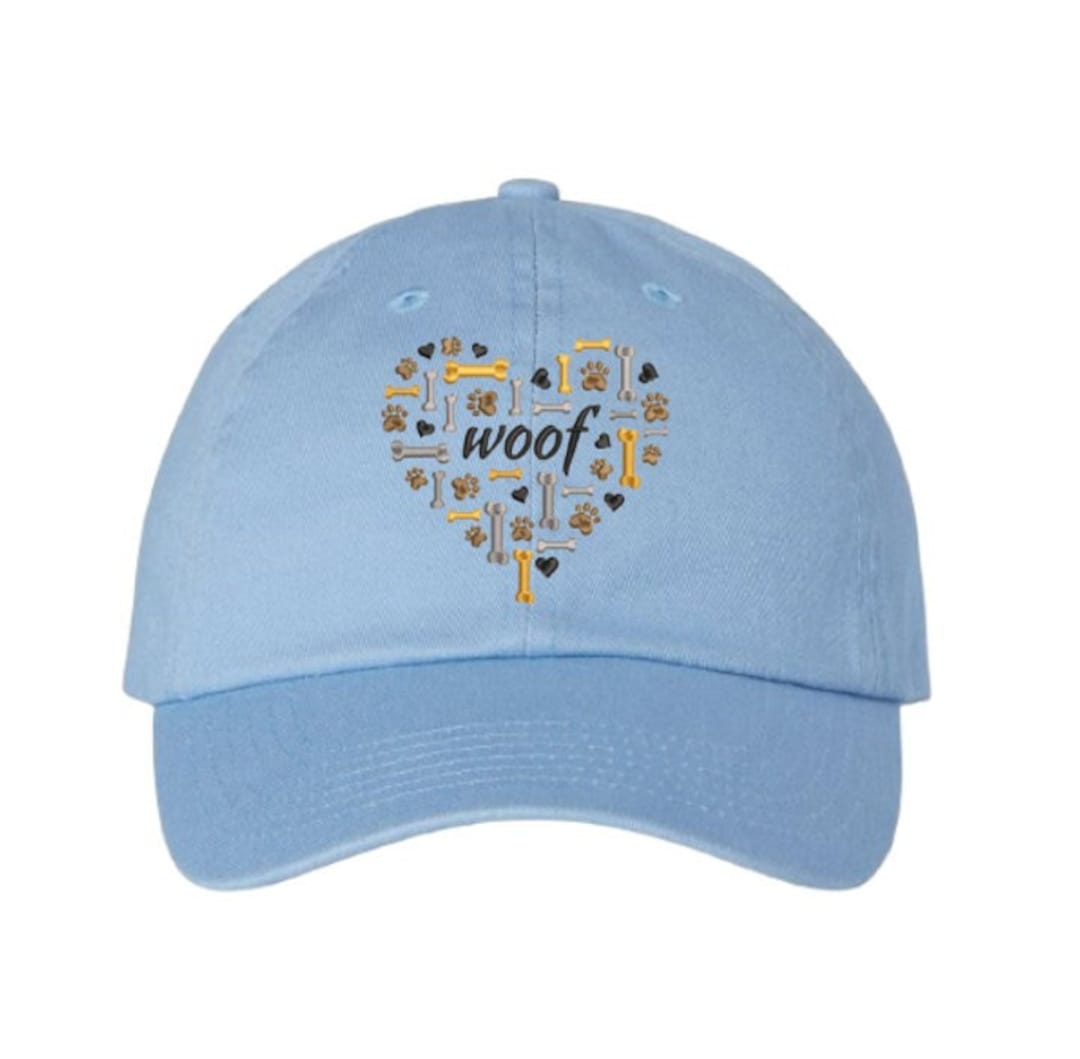 WOOF Dog Mom Embroidered Hat, Monogrammed Hat, Personalized Baseball