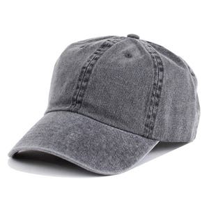 a gray baseball cap on a white background
