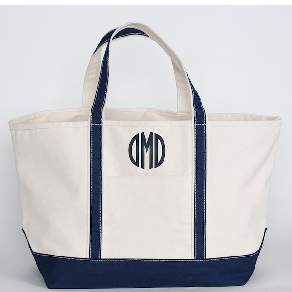 Grand sac fourre-tout en toile monogramme personnalisé, sac de plage en toile naturelle personnalisé, idées cadeaux de demoiselles d’honneur, sacs à main d’été pour femmes