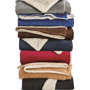 Over-Sized Sherpa Blanket Personalized - Monogrammed Name Blanket