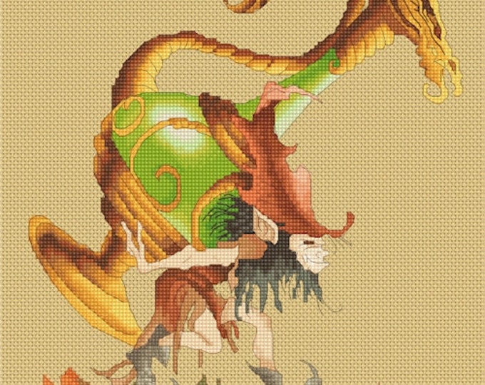 Cross Stitch Chart Finders Keepers by Pascal Moguerou Fantasy Art